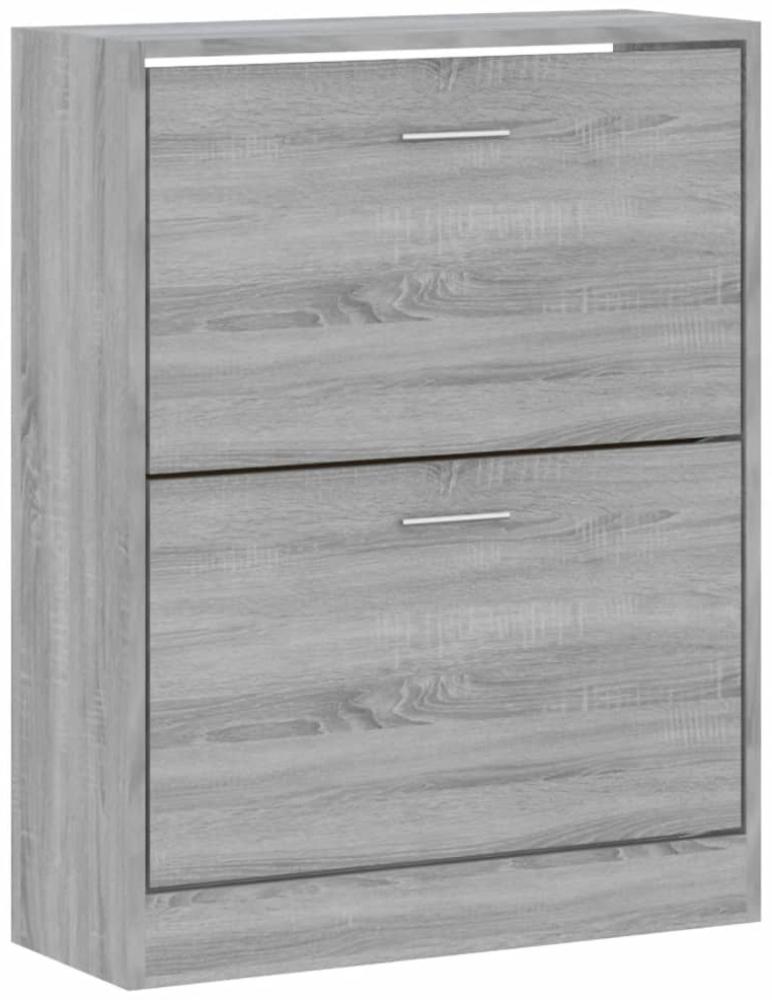 vidaXL Schuhschrank Grau Sonoma 63x24x81 cm Holzwerkstoff 342562 Bild 1