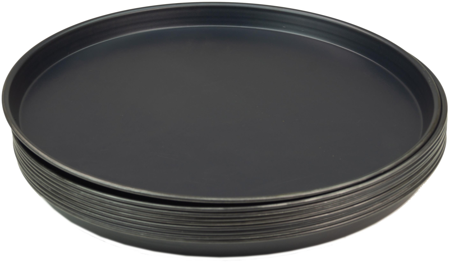 10 Stück Pizzablech rund aus Blaublech Ø 40cm schwere Profiqualität Bild 1