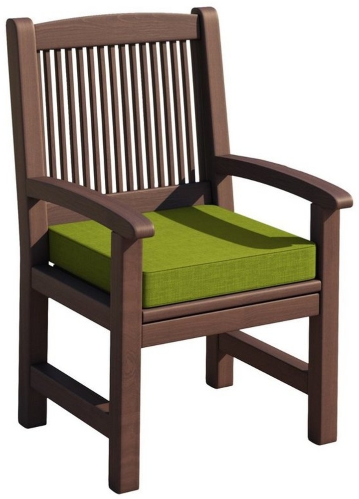 sunnypillow Bankauflage Stuhlkissen mit abnehmbarem Bezug Bankkissen Bankpolster Polsterauflage Auflage für Gartenbank viele Farben und Größen zur Auswahl (50 x 50 x 5 cm, Grün) Bild 1