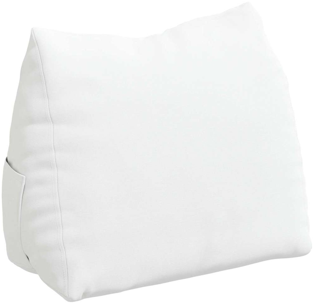 vidaXL Rückenkissen Weiß 45 x 20 x 35 cm Stoff 42015013 Bild 1