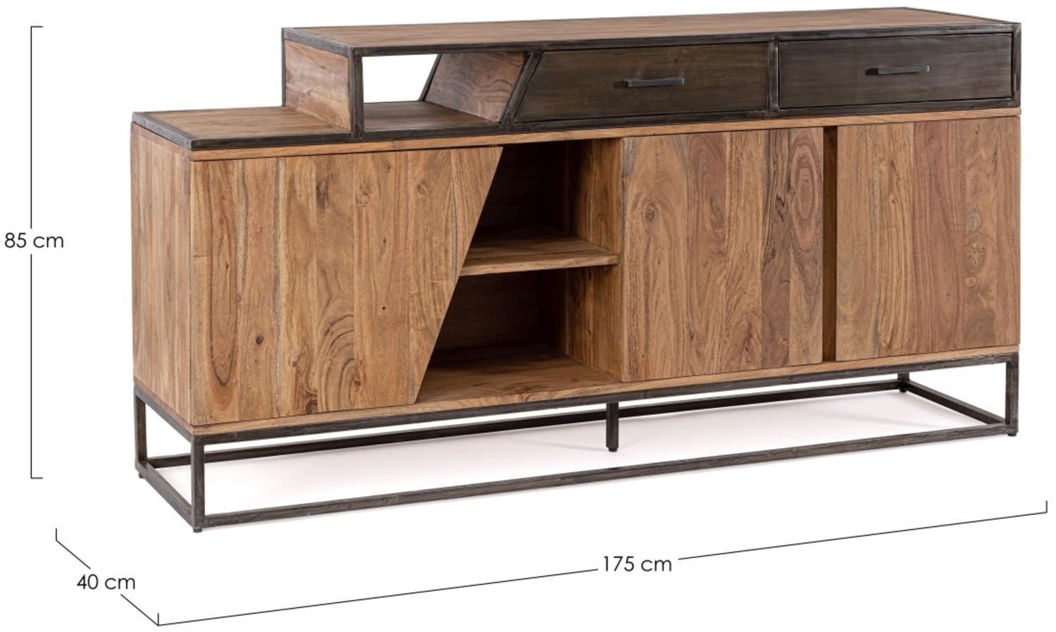 Sideboard Janak aus Akazienholz, 175 cm Bild 1