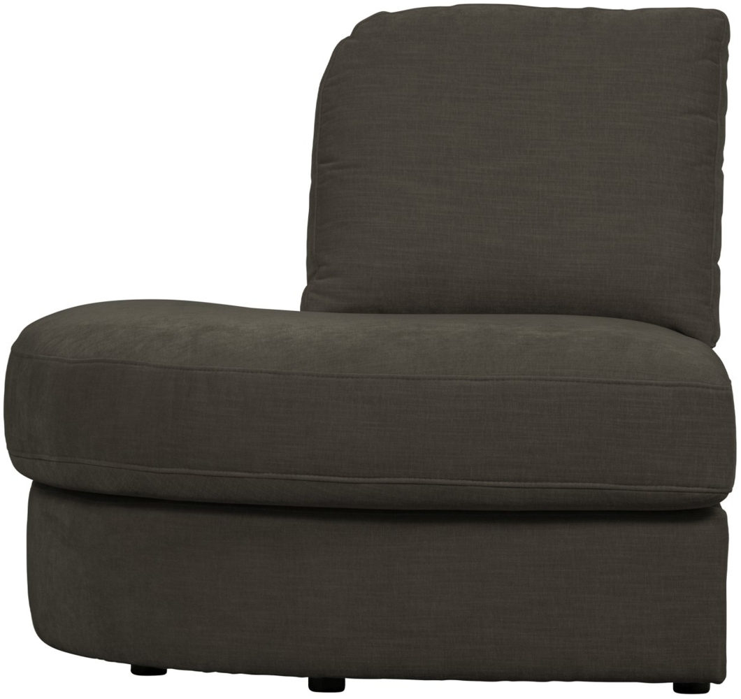 Modulsofa Family 1-Seat Eck-Element Rund Links, Anthrazit Bild 1