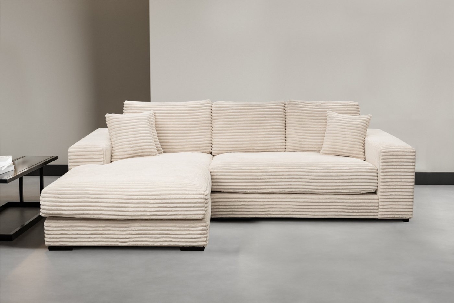 WERK2 Ecksofa Eden L-Form, Design Ecksofa in Cord mit besonders weichem Sitzkomfort Bild 1