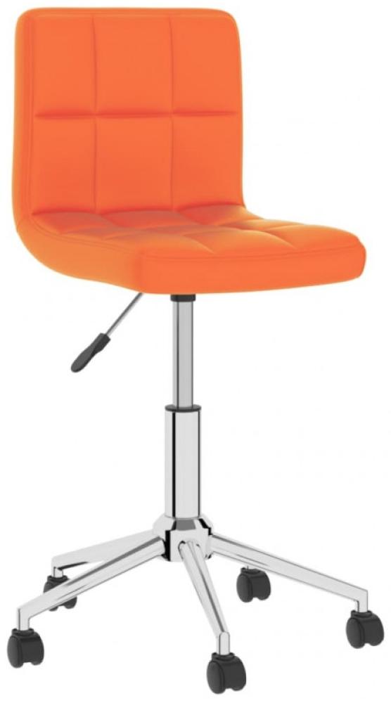 vidaXL Drehbare Esszimmerstühle 2 Stk. Orange Kunstleder, Drehbar [334474] Bild 1