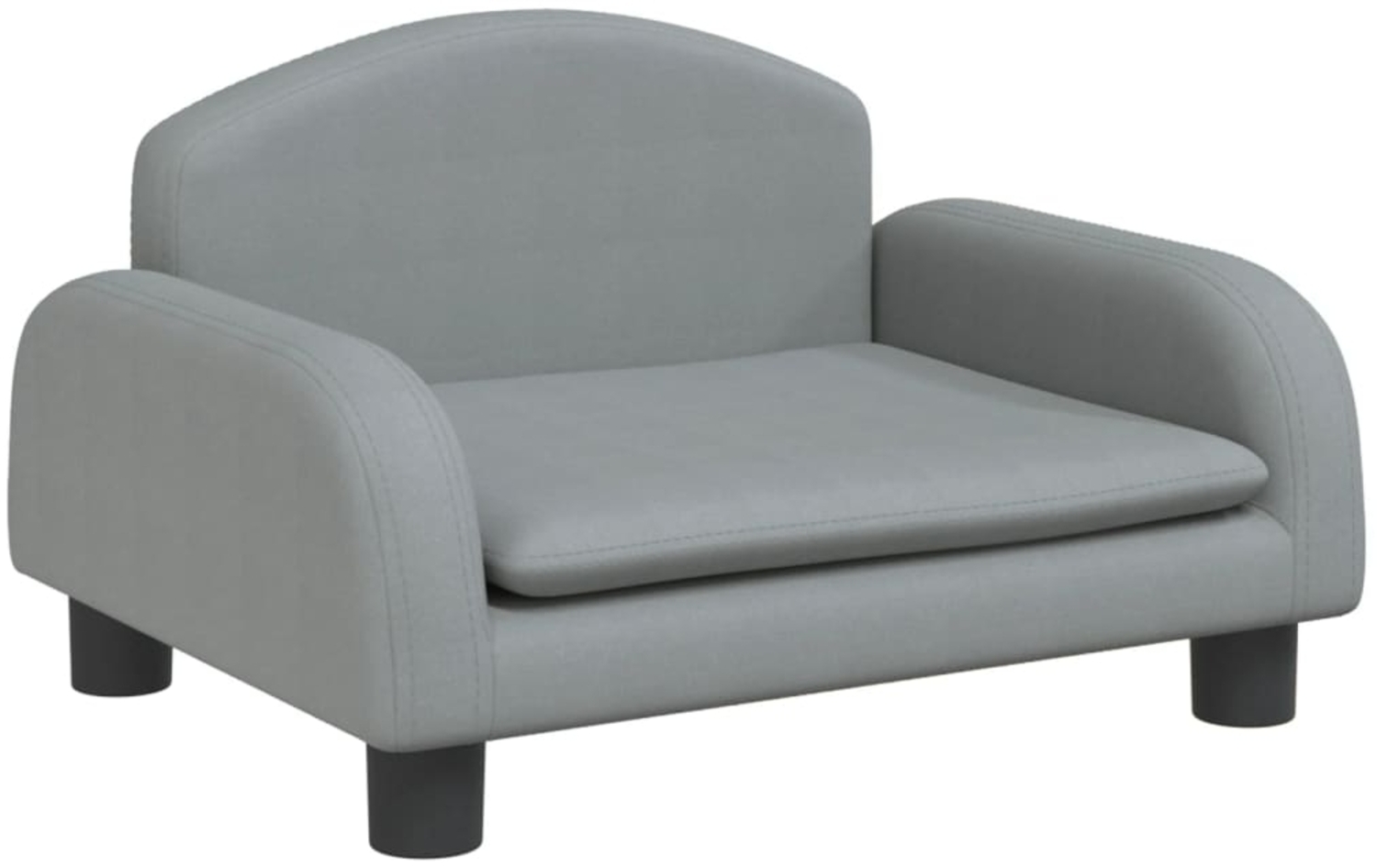 vidaXL Kindersofa Hellgrau 50x40x30 cm Stoff 3196369 Bild 1