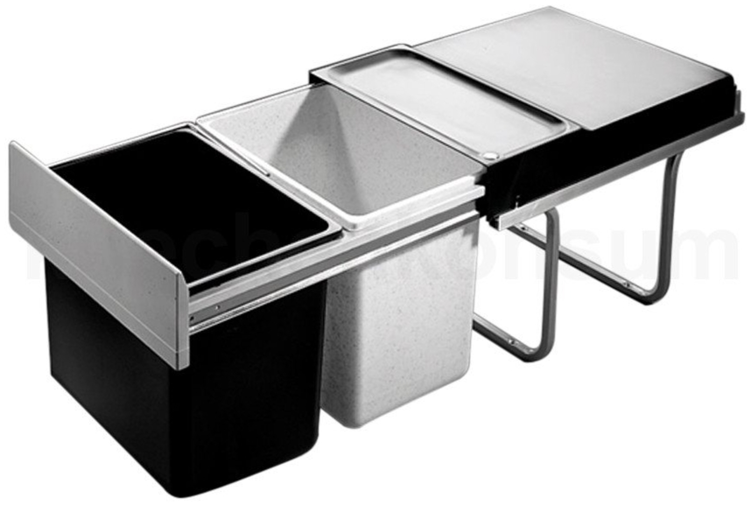 HAILO 3640-00 Abfallsorter 36 (2x18) Liter RAUMSPAR TANDEM ab 40 cm Schrankbreite Bild 1