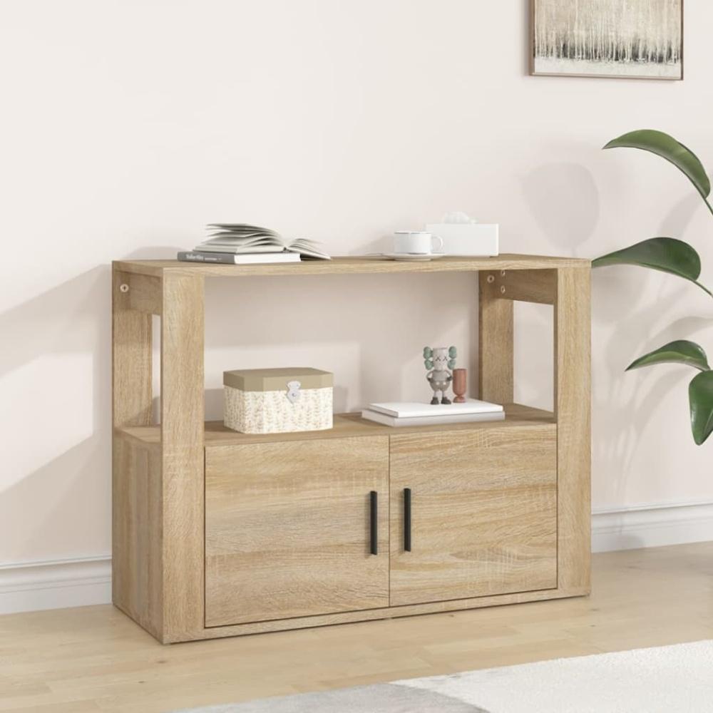 vidaXL Sideboard Sonoma-Eiche 80x30x60 cm Holzwerkstoff 819455 Bild 1