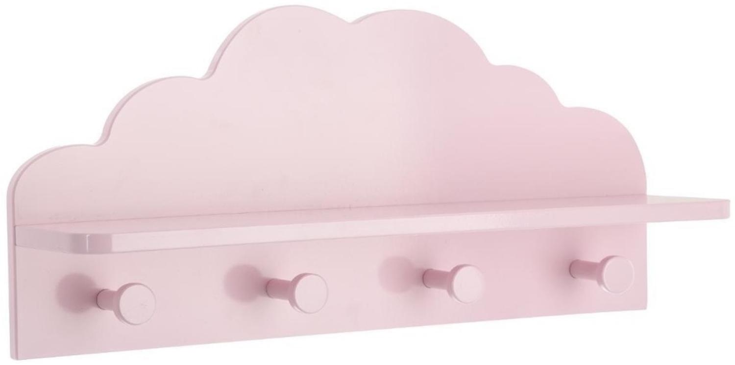 Atmosphera 'CLOUD' Garderobenleiste, rosa, mit 4 Haken und Ablage Bild 1