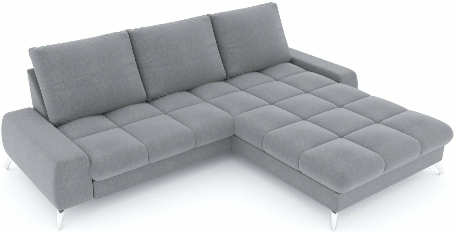 Stylefy Damian Ecksofa Strukturstoff INARI Türkis Rechts ohne Bild 1