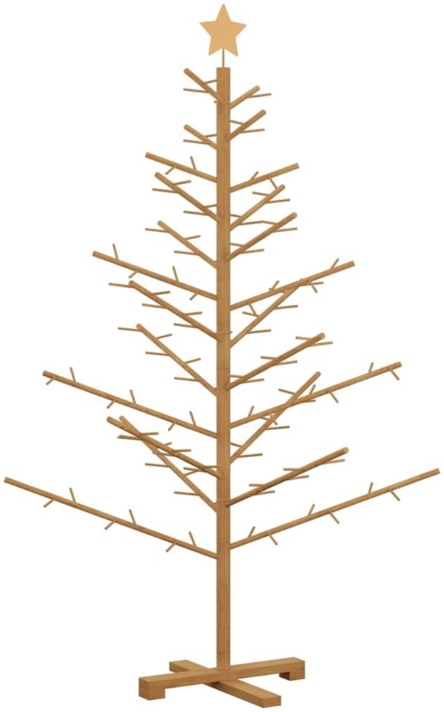 vidaXL Holz Weihnachtsbaum mit Ständer Braun 150 cm Massivholz Kiefer 42018061 Bild 1
