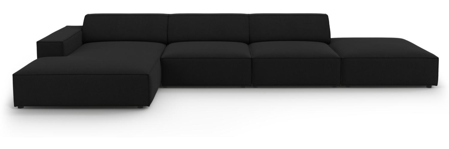 Micadoni 5-Sitzer Ecksofa Jodie Black Bild 1