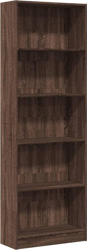vidaXL Bücherregal Braun Eichen-Optik 60x24x176 cm Holzwerkstoff 857827 Bild 1
