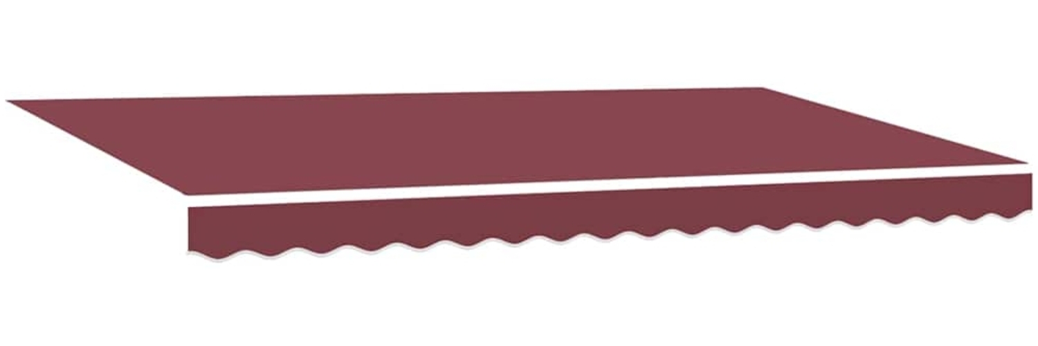 vidaXL Einziehbare Markise Bordeauxrot 350 x 200 cm Stoff 3329670 Bild 1