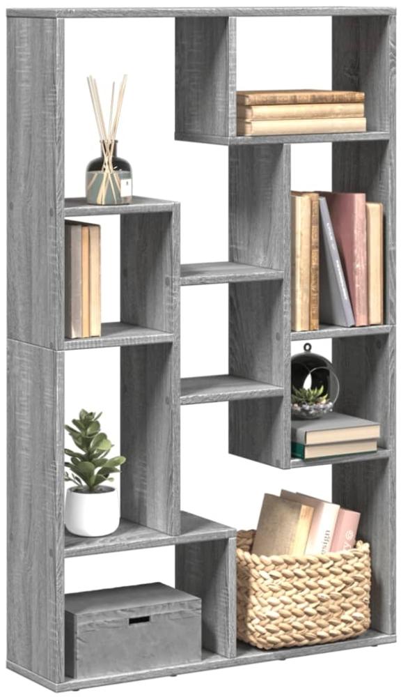 vidaXL Bücherregal Grau Sonoma 72x20x120 cm Holzwerkstoff 858161 Bild 1