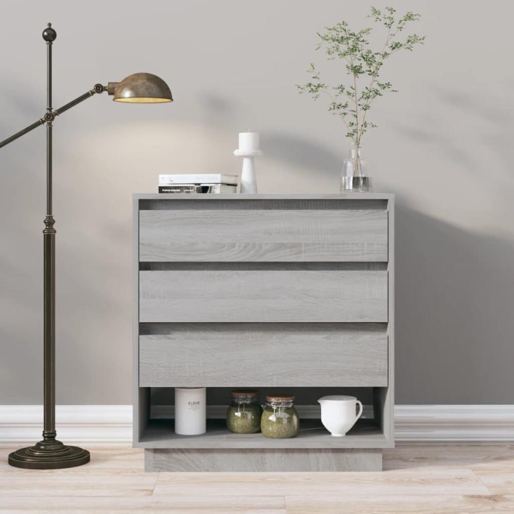 Sideboard Betongrau 70 x 41 x 75 cm Holzwerkstoff Bild 1