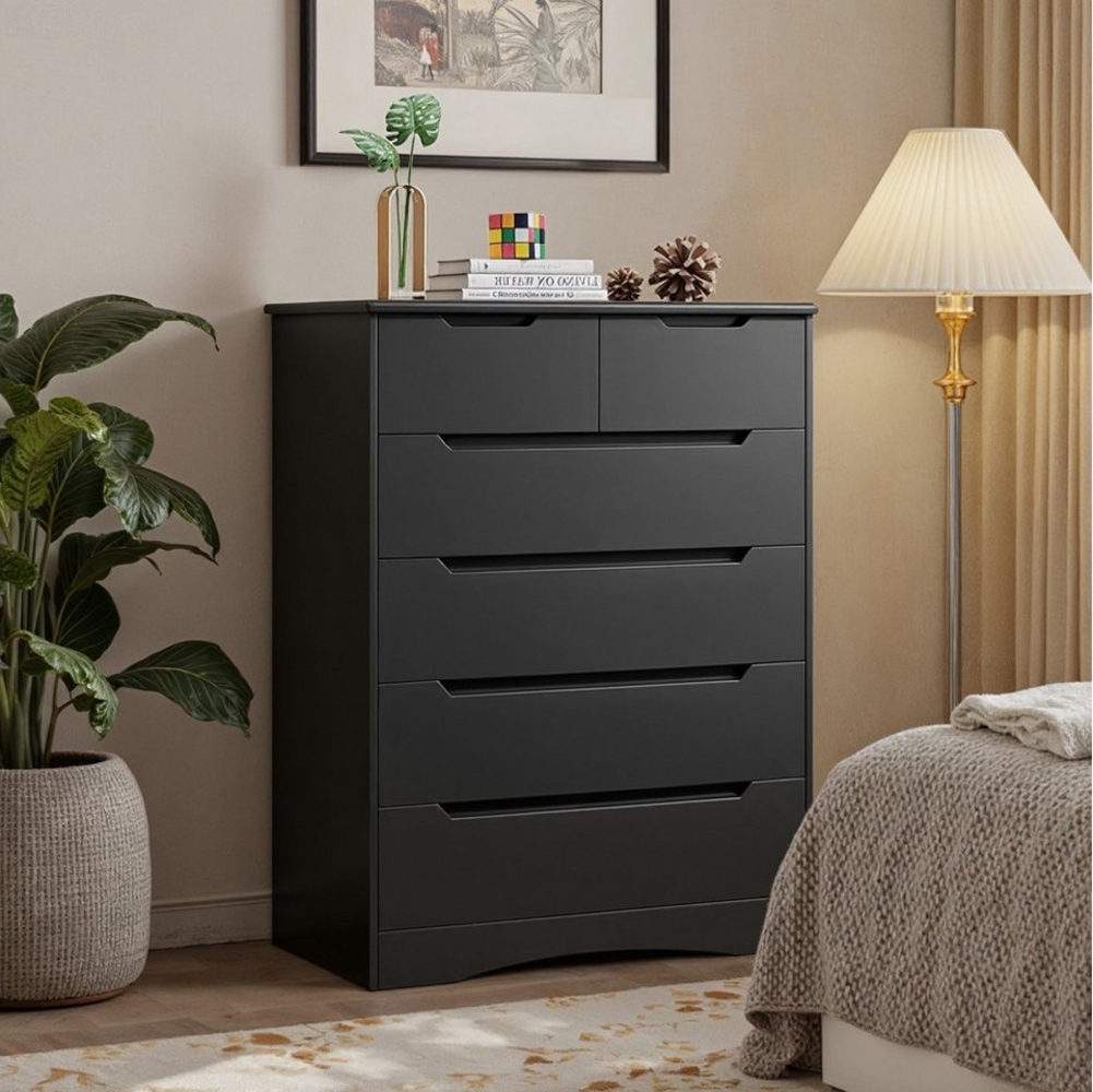 Bealife Kommode weiß, Kommode mit Schubladen, Schrank mit Schubladen, für Wohnzimmer Bild 1