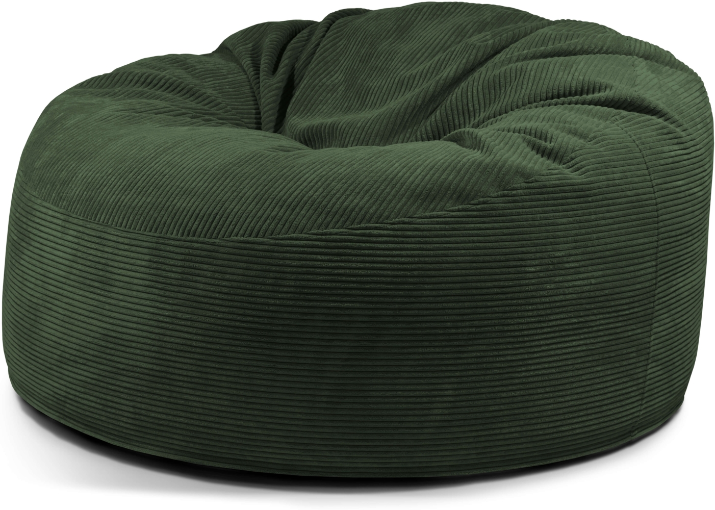 Schaumstoffsitzsack ‘OM 135‘, Bezugstoff - Waves, 100% Polyester, Forest, 90x135x135 cm. Bild 1