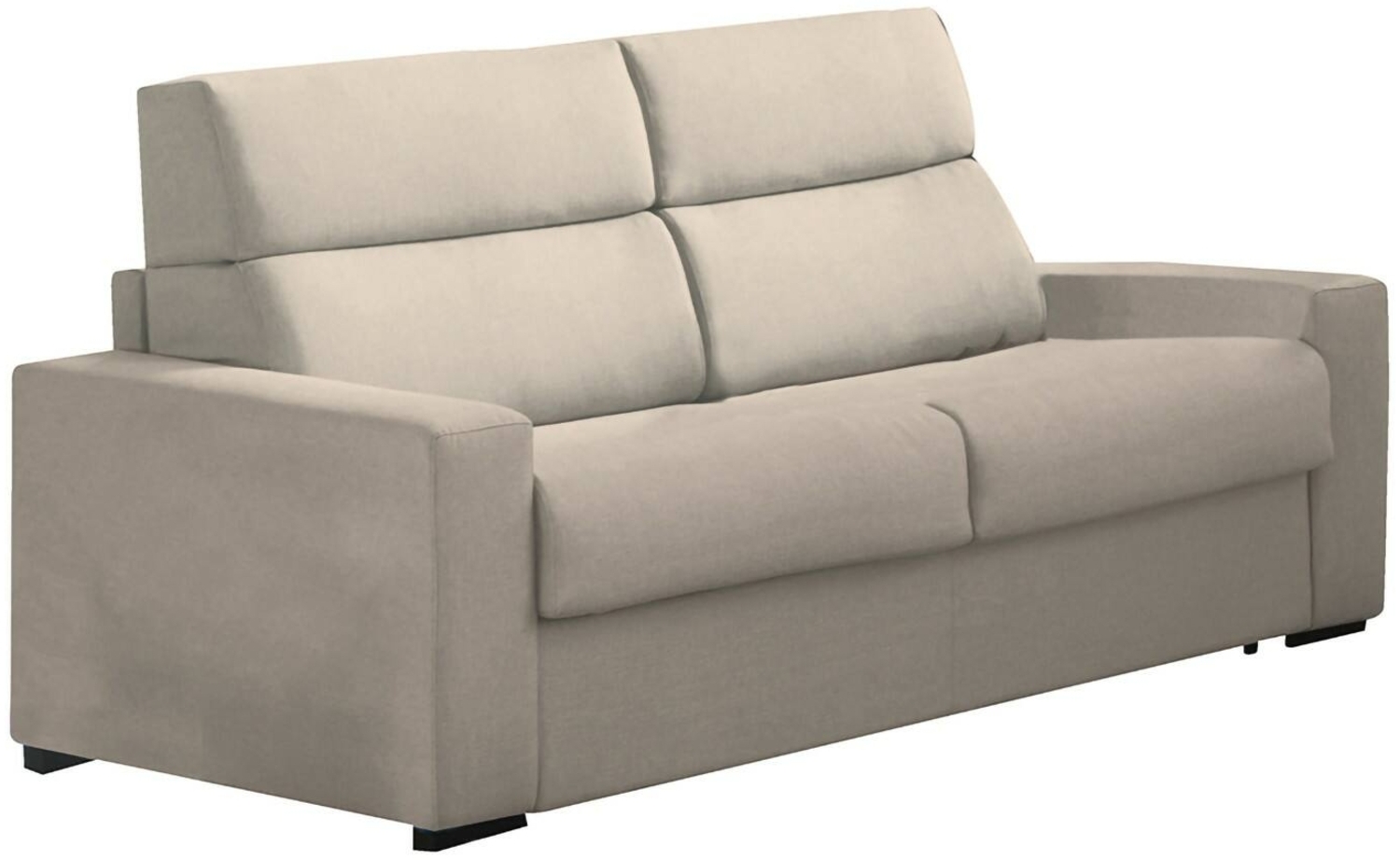 Dmora 3-Sitzer festes Sofa Ozegna, Lineares Sofa für Wohnzimmer, gepolstert, abnehmbarer Bezug, 100 % Made in Italy-Qualität, 220x95 h100 cm, Taube Bild 1