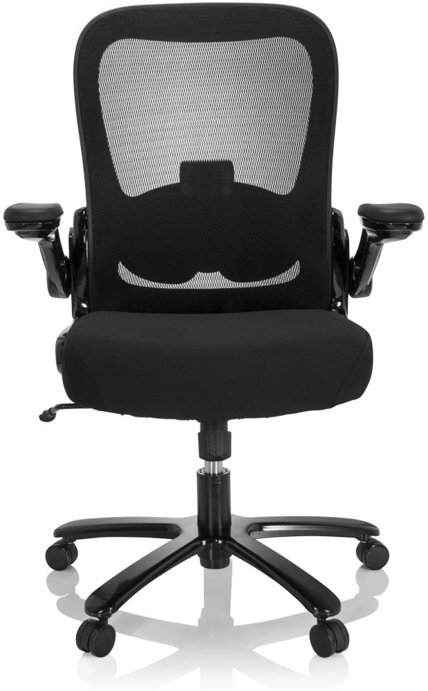 hjh OFFICE XXL Drehstuhl INSTRUCTOR SW I Stoff/Netzstoff Schwarz Bild 1