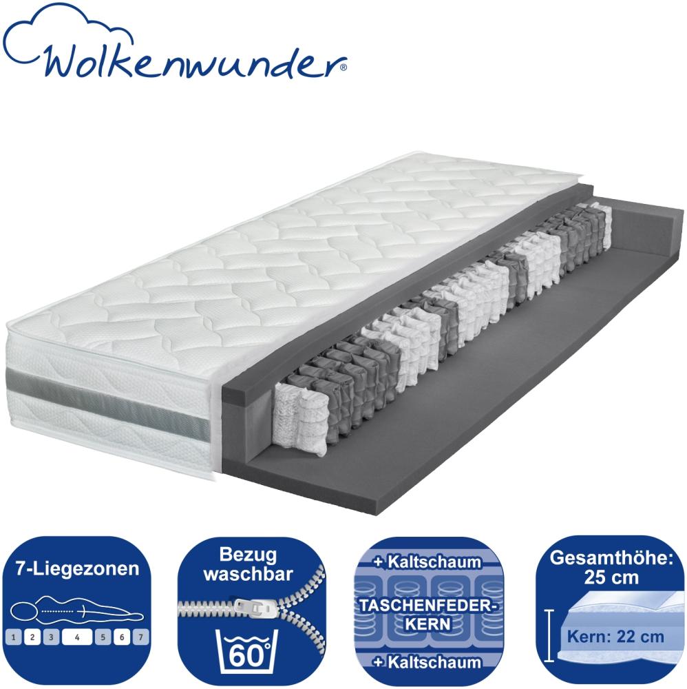 Wolkenwunder 500 XXL TFK Taschenfederkernmatratze H2 | H3 Partnermatratze, 160x210 cm (Sondergröße) Bild 1