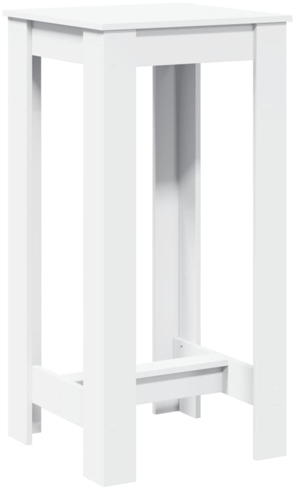 vidaXL Bartisch Weiß 51x50x103,5 cm Holzwerkstoff 854400 Bild 1