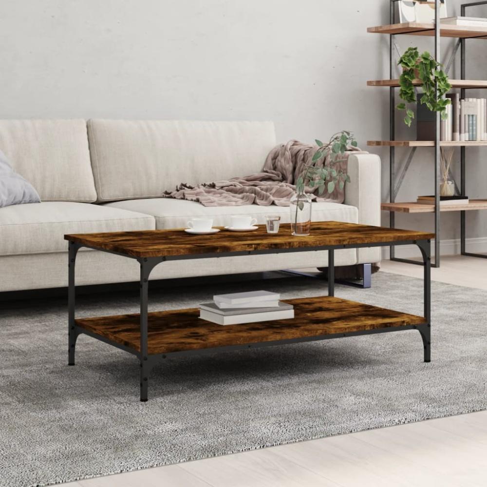 vidaXL Couchtisch Räuchereiche 100x55x40 cm Holzwerkstoff 832835 Bild 1