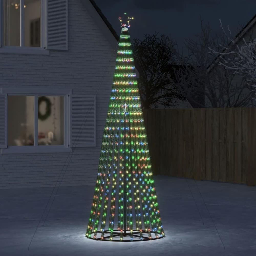 vidaXL Weihnachtsbaum Kegelform 688 LEDs Mehrfarbig 300 cm 358071 Bild 1