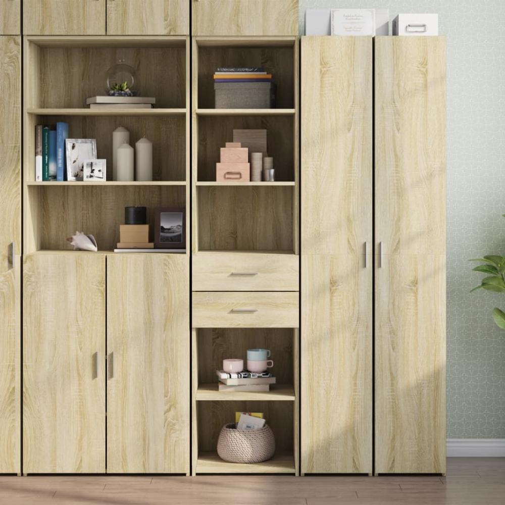 vidaXL Highboard Sonoma-Eiche 45x42,5x185 cm Holzwerkstoff 3281450 Bild 1