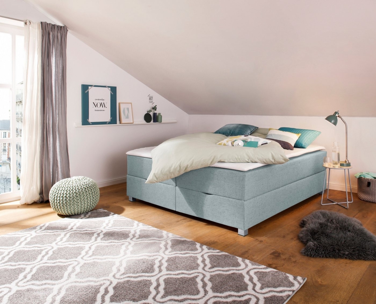 INOSIGN Boxbett Alexis, ohne Kopfteil - ideal für Räume mit Dachschrägen, in 4 Breiten Bild 1