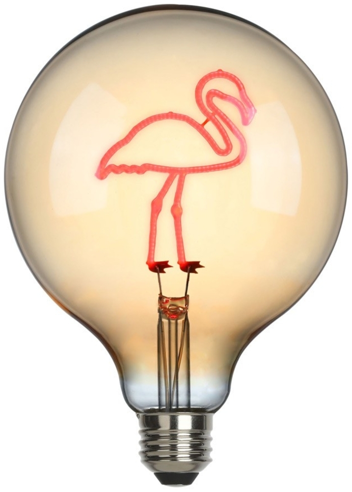 Sompex Flamingo Rosa LED Filament Leuchtmittel Glühbirne E27 Bild 1