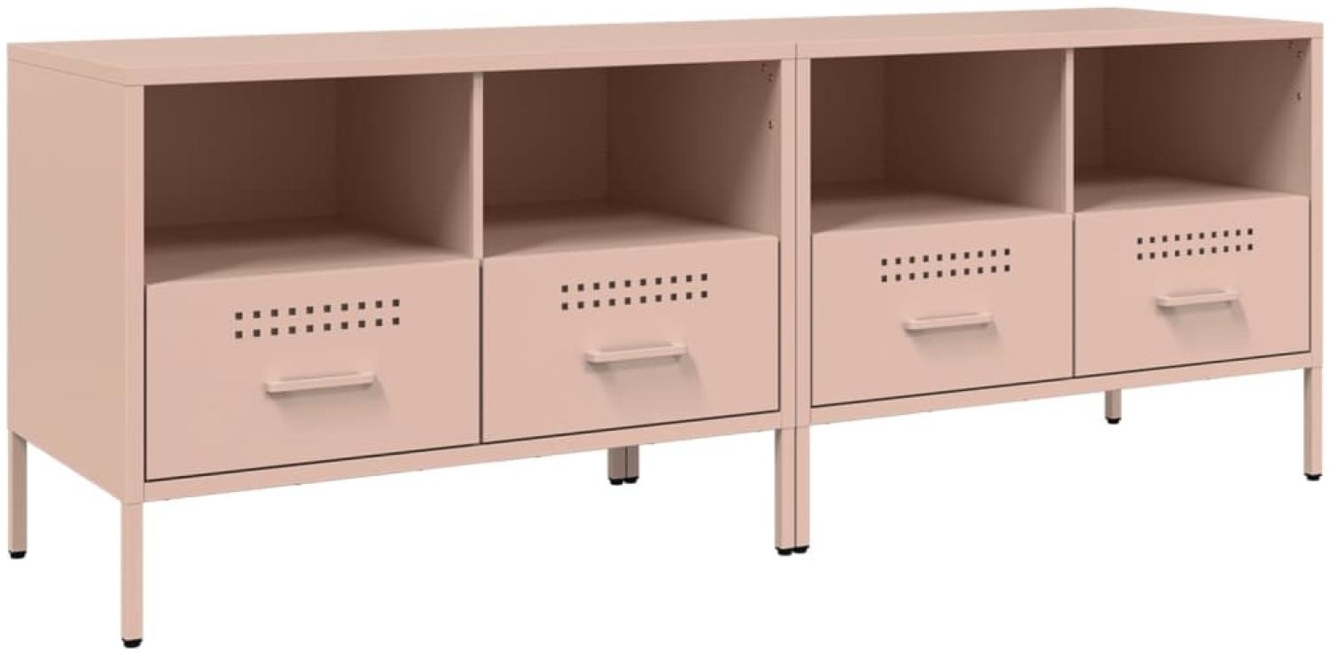 vidaXL TV-Schränke 2 Stk. Rosa 68x39x50,5 cm Stahl 843045 Bild 1