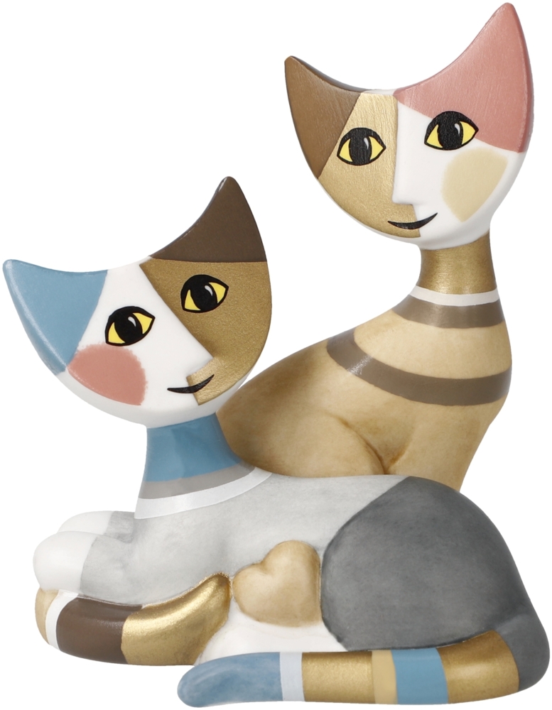 Goebel / R. Wachtmeister - Kaja e Mika,Figur,7,0cm x 6,5cm x 8,0cm / Biskuit-Porzellan / 7,0cm x 6,5cm x 8,0cm Bild 1