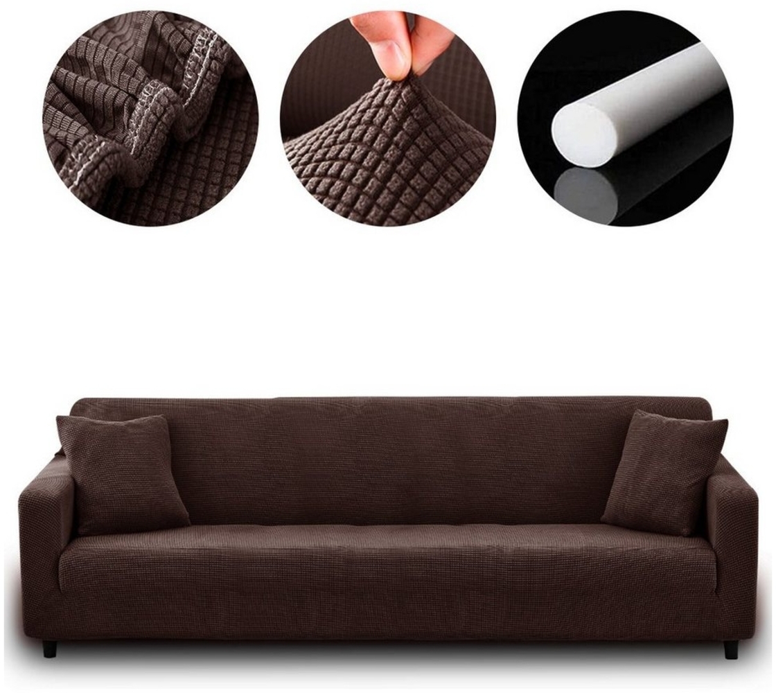 MULISOFT Sofahusse Sofadecken Moderne Couchbezug Sofabezüge mit Armlehne, Stretch Sofabezug Elastische Couchbezug Sofa Abdeckung Bild 1