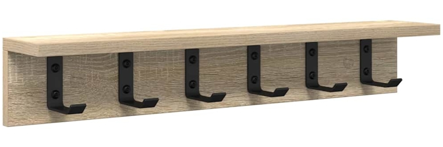 vidaXL Wandmontierter Kleiderständer Sonoma-Eiche 60 x 10.5 x 10.5 cm 874357 Bild 1