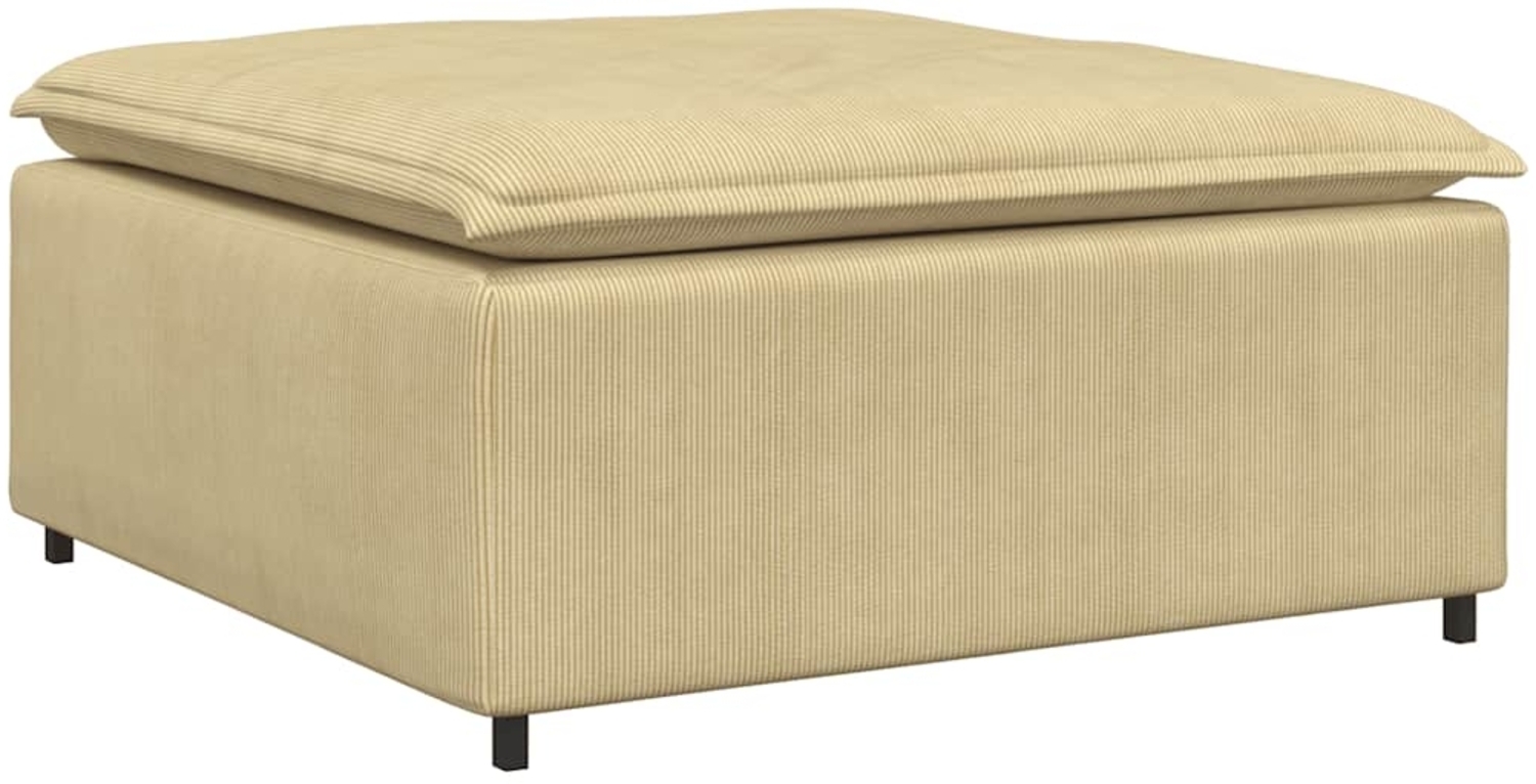 vidaXL Modulares Sofa Fußhocker-Modul Graugrün 100x100x48 cm 4104501 Bild 1