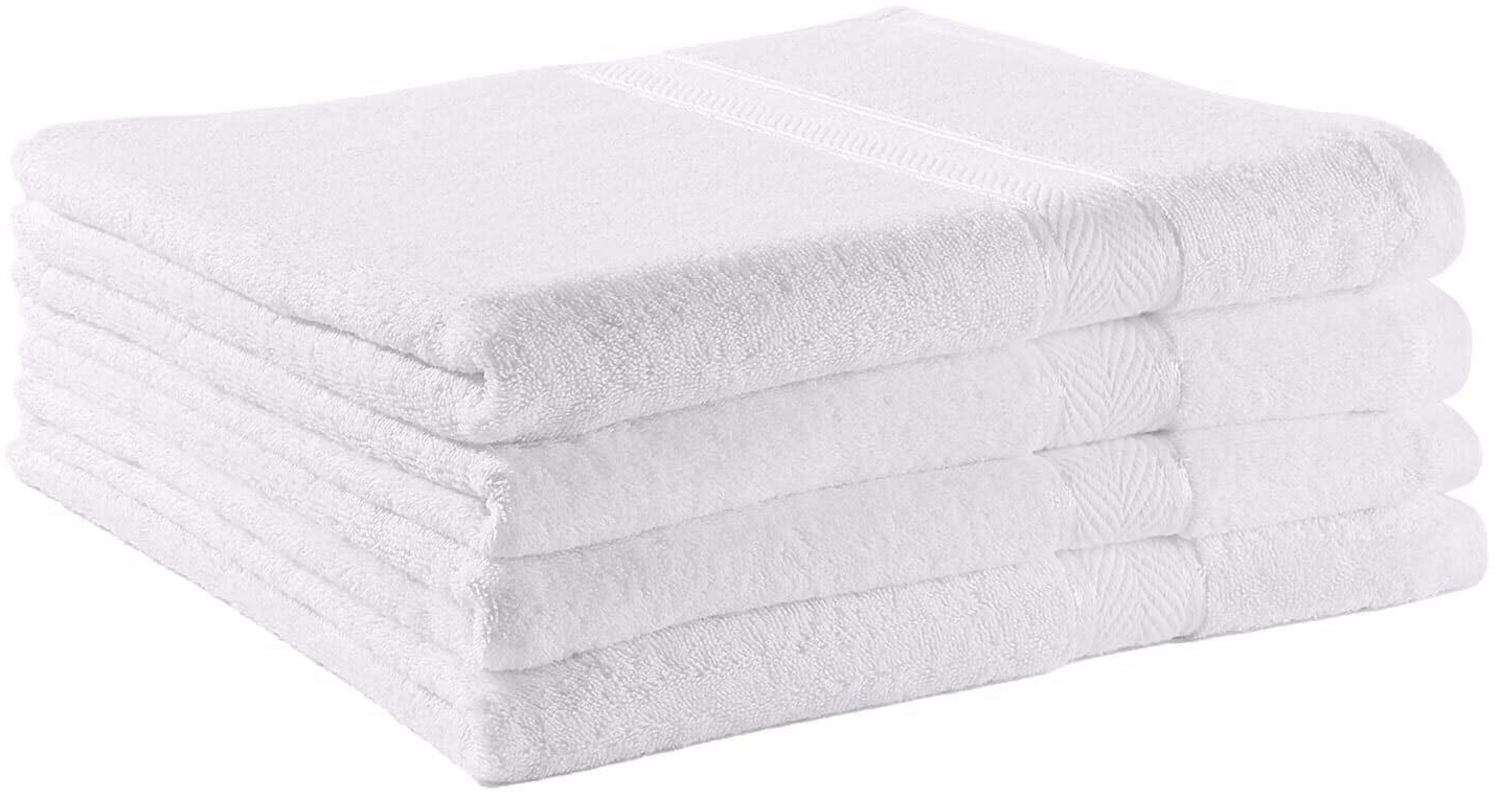 BettwarenShop Handtuch Serie Essential|Duschtuch 4er Pack 70x140 cm| weiss Bild 1