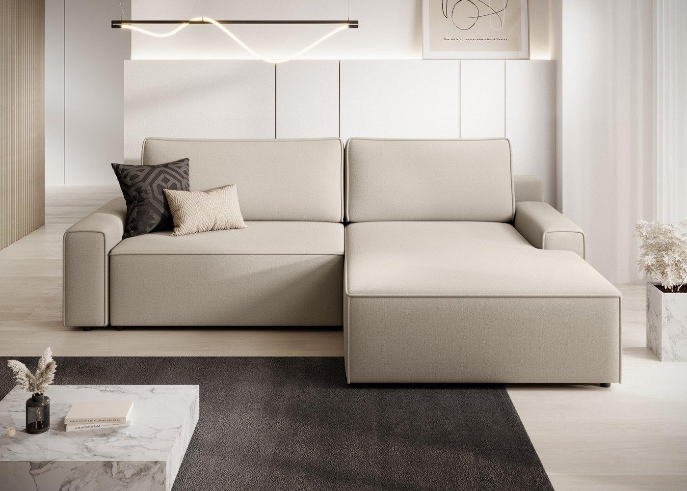 TRENDMANUFAKTUR Ecksofa Challenge, Schlafsofa mit Bettkasten, Couch in L-Form, Breite 245 cm, Recamiere beidseitig montierbar, auch in trendigem Cordstoff Bild 1