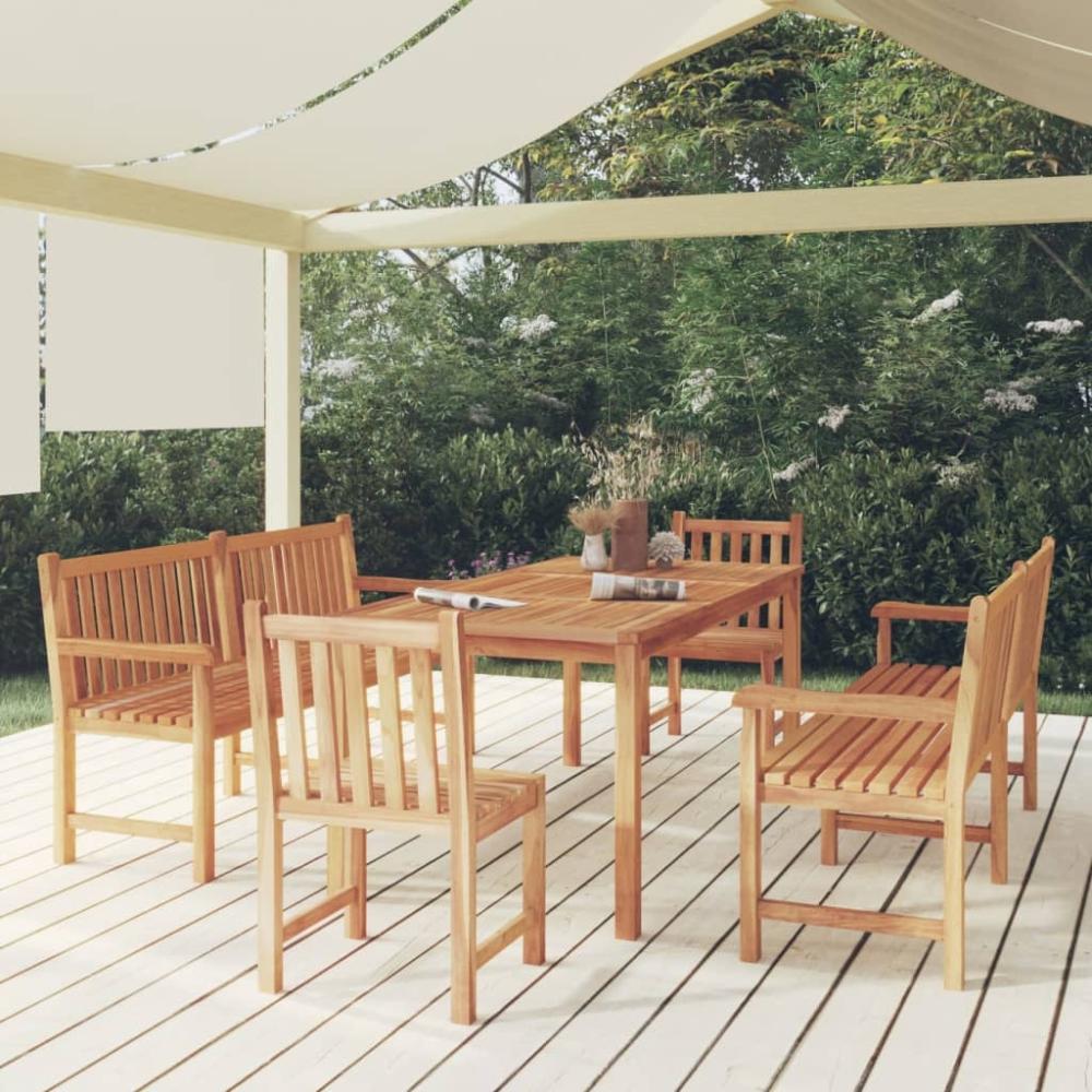 vidaXL 5-tlg. Garten-Essgruppe Massivholz Teak 3157158 Bild 1