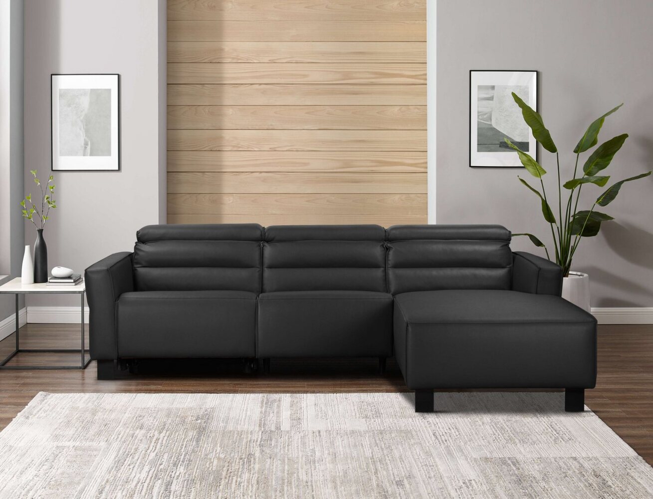 Places of Style Ecksofa Carpari, L-Form, 263 cm, mit manueller o. elektrischer Relaxfunktion, und USB/ Kopfteilverstellg Bild 1