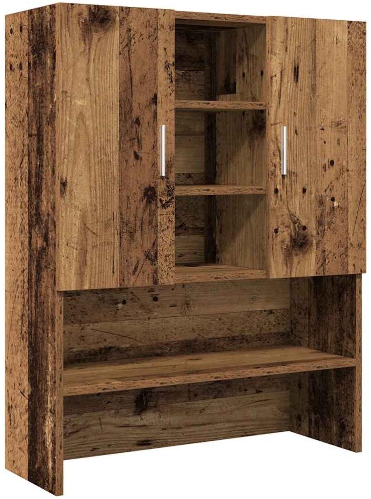 vidaXL Waschmaschinenschrank Altholz-Optik 70,5x25,5x90 cm 856637 Bild 1