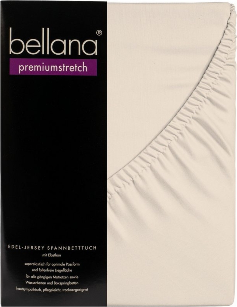 bellana Spannbettlaken Bellana premiumstretch, Jersey, Gummizug: rundum, (1 Stück), 165g/m², 95% gekämmte Mako Baumwolle, 5% Elasthan Bild 1