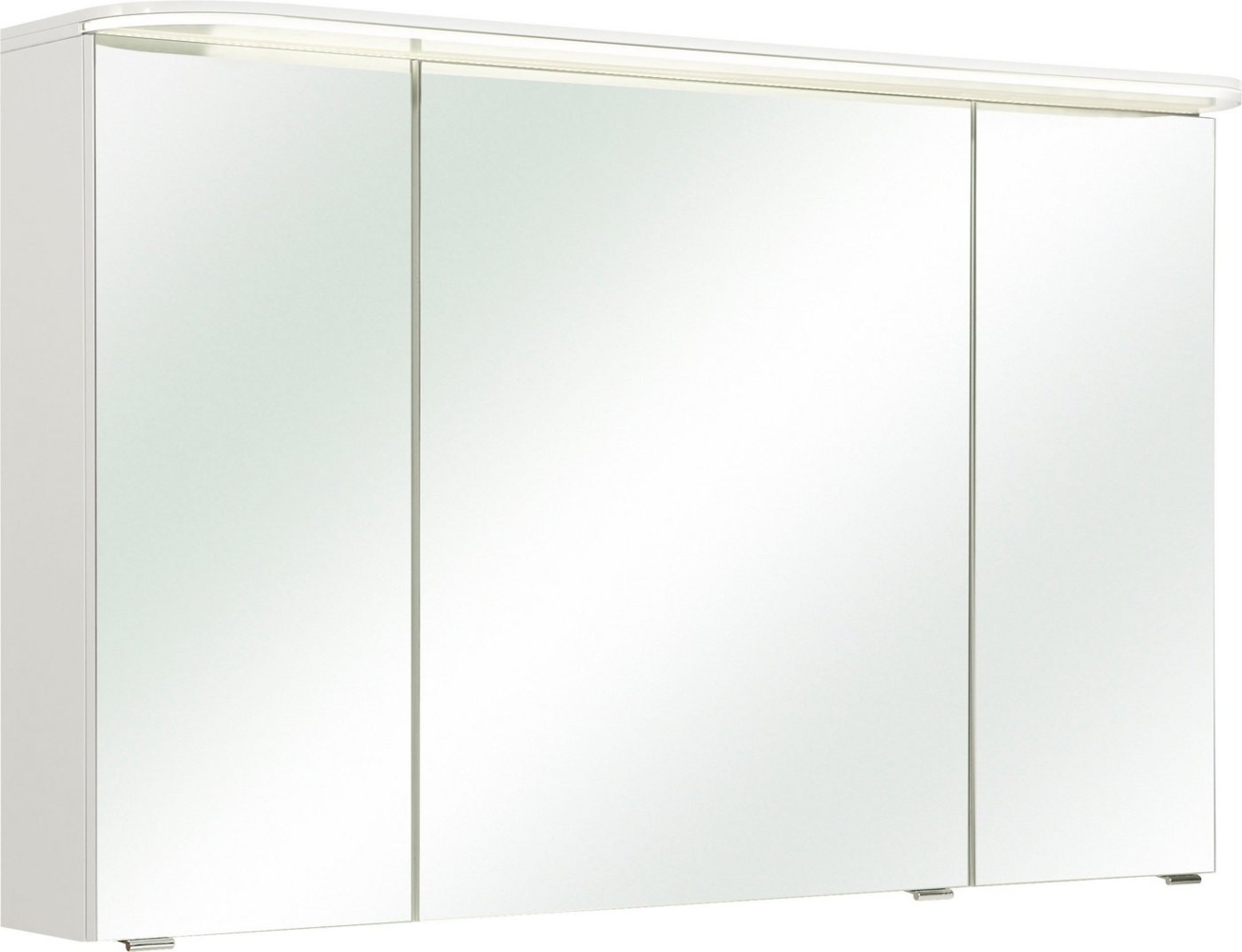 Saphir Spiegelschrank Balto Sprint Badschrank mit LED-Lichtkranz, 120 cm breit, 3 Türen Schalter-/ Steckdosenkombination, inkl. Türdämpfer, 987LM, 12V LED Bild 1