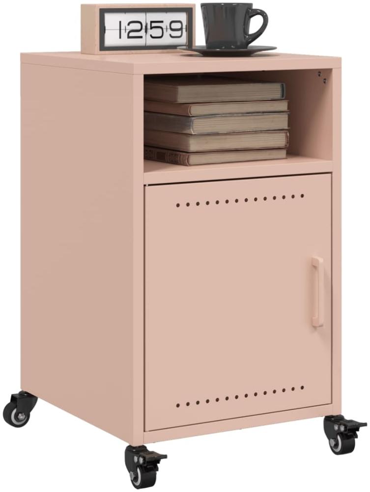 vidaXL Nachttische 2 Stk. Rosa 36x39x59 cm Stahl 846719 Bild 1