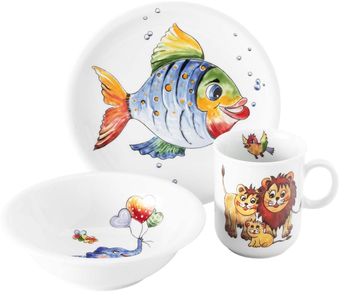 Seltmann Weiden Compact Kindergeschirr Set Bunte Tierwelt 3-teilig Bild 1