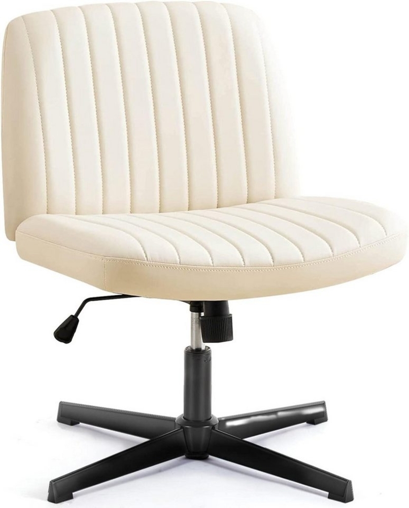 DUMOS Bürostuhl Ohne Armlehne Schneidersitz Stuhl, mit Verbreitertem Criss Cross Chair, drehbar Bild 1