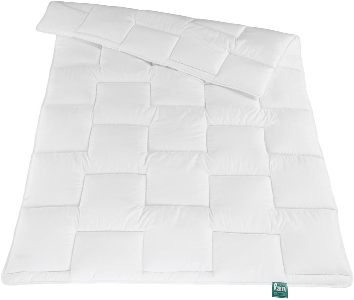 f. a. n. 'Denver' Steppbett, Microfaser weiß, trocknergeeignet, Winterdecke, 200x200 cm Bild 1