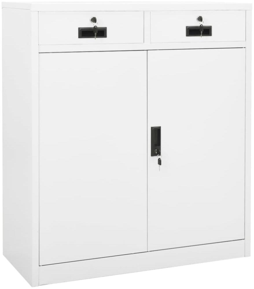 vidaXL Büroschrank Weiß 90x40x102 cm Stahl [336409] Bild 1