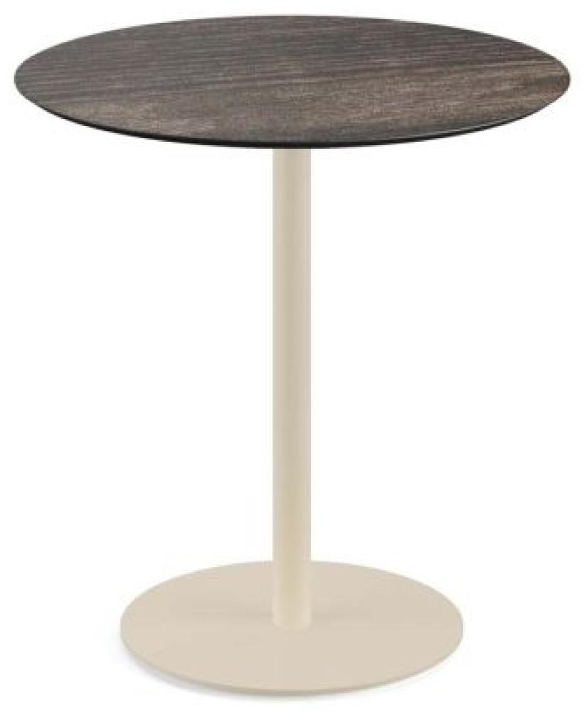 Urban Terrassentisch Sand Gestell + Riverwashed Wood Hpl Ø70 Cm Bild 1