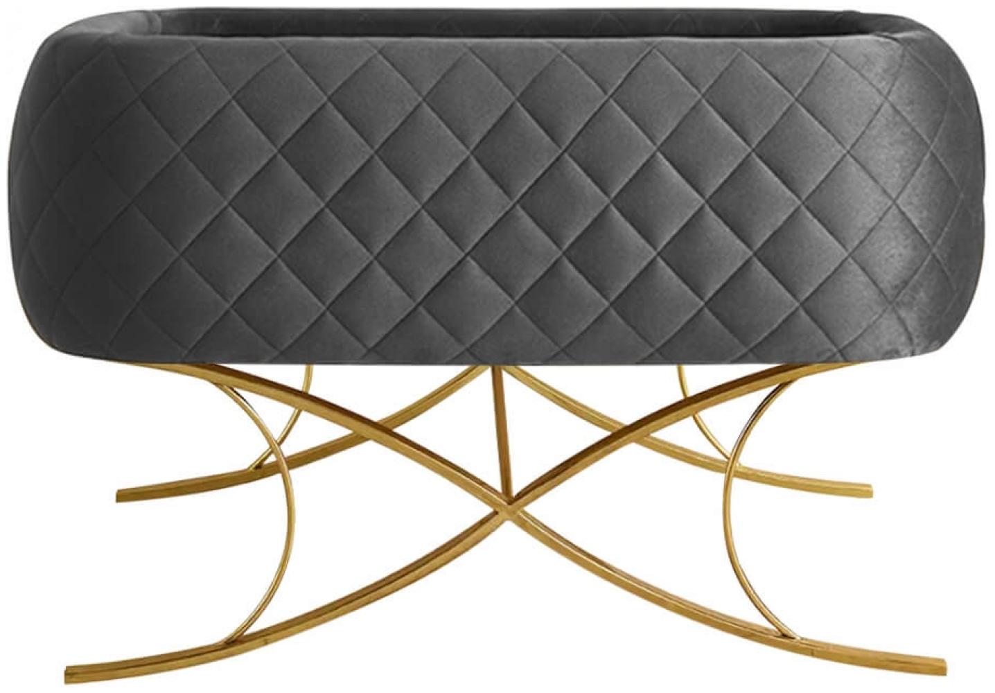 Vignola | Babywiege- Grau x gold Bild 1