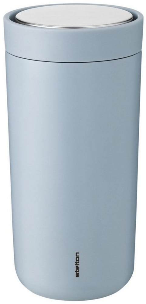 Stelton To Go Click Becher, Trinkbecher, Cup, Edelstahl, Kunststoff, Cloud, 400 ml, 685-27 Bild 1